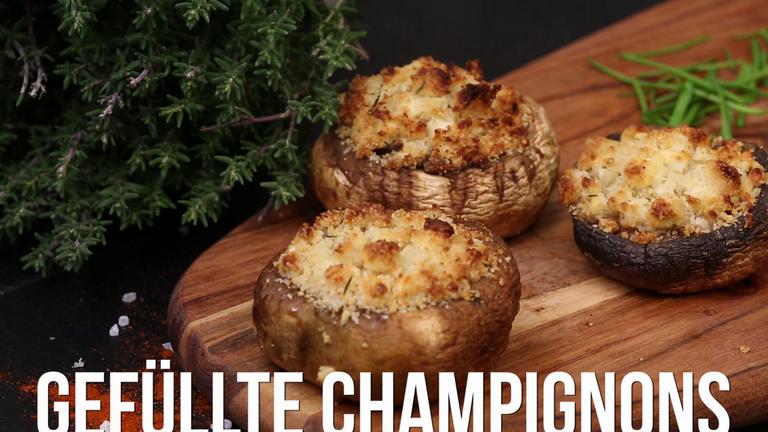 Gefüllte Champignons mit Ziegenkäse