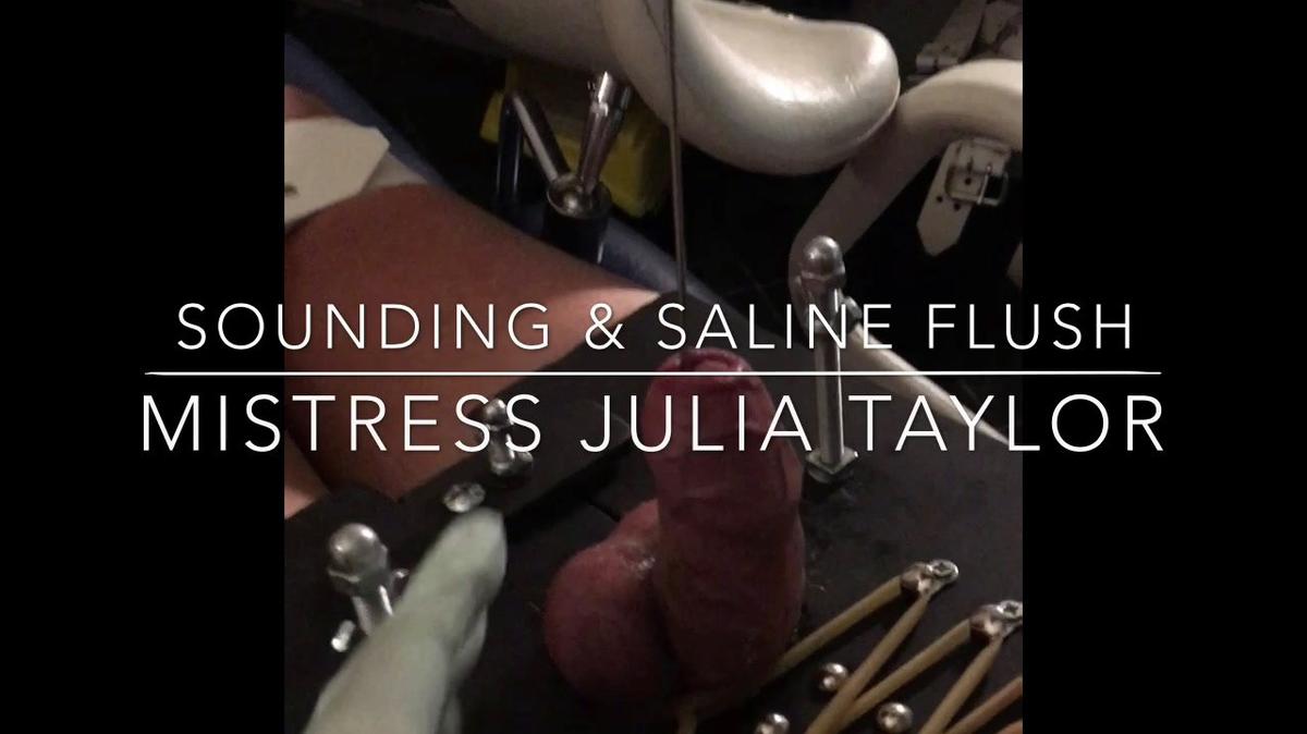 Sounding &amp; Saline Flush. 