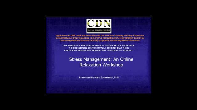 SMART/EST Stress Management Webcast (English)