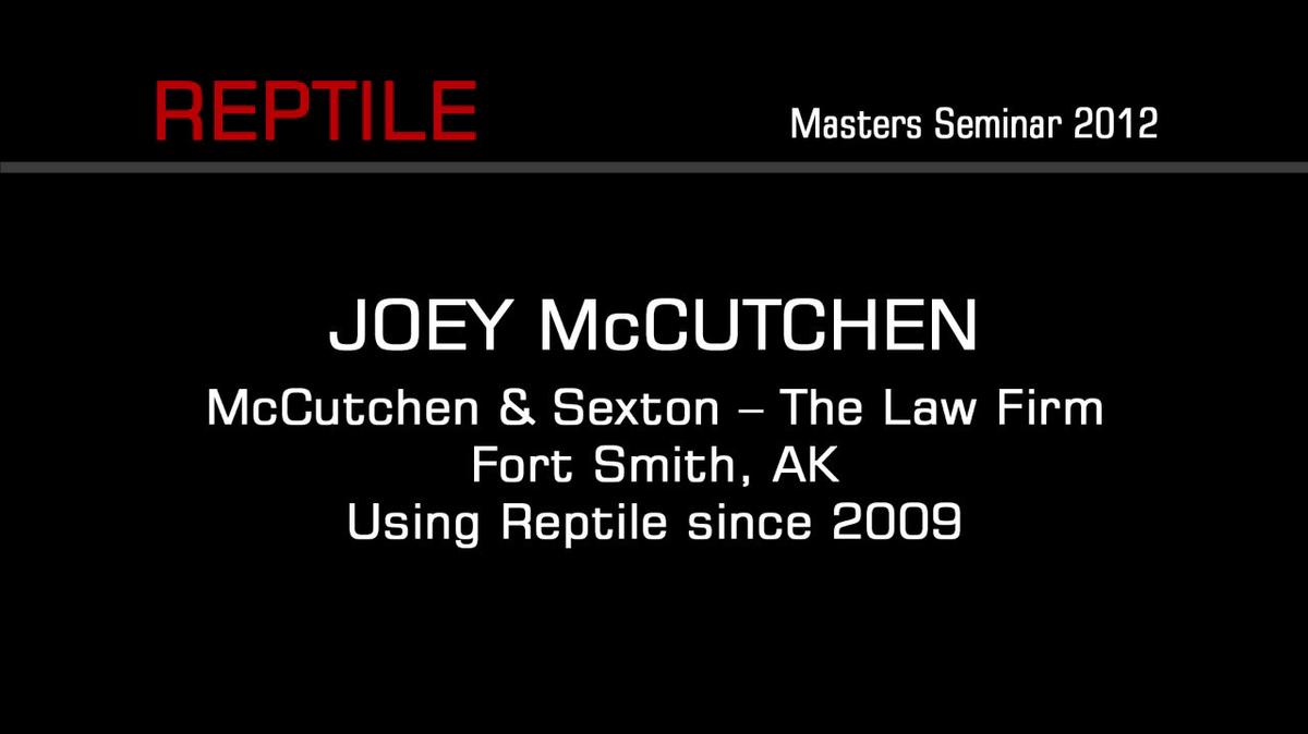 2012 Masters Seminar 10 Joey Mcutheon.mp4