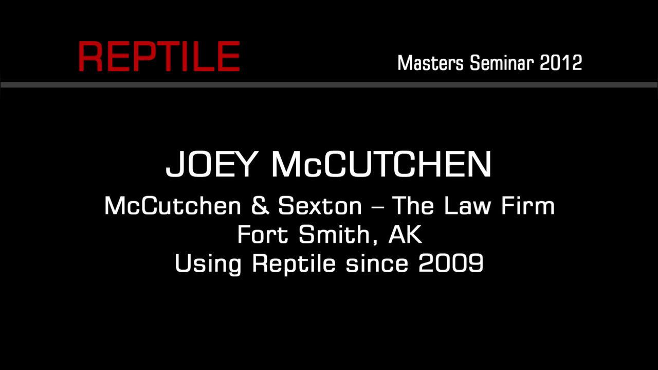 2012 Masters Seminar 10 Joey Mcutheon.mp4