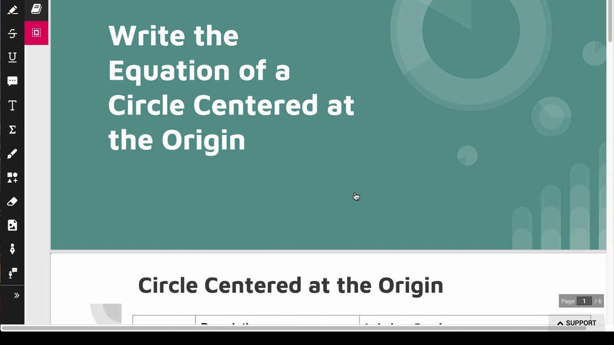 Equation of Circle Centered at Origin.mp4