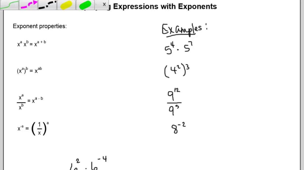 Simplifying Expressions with Exponents.mp4