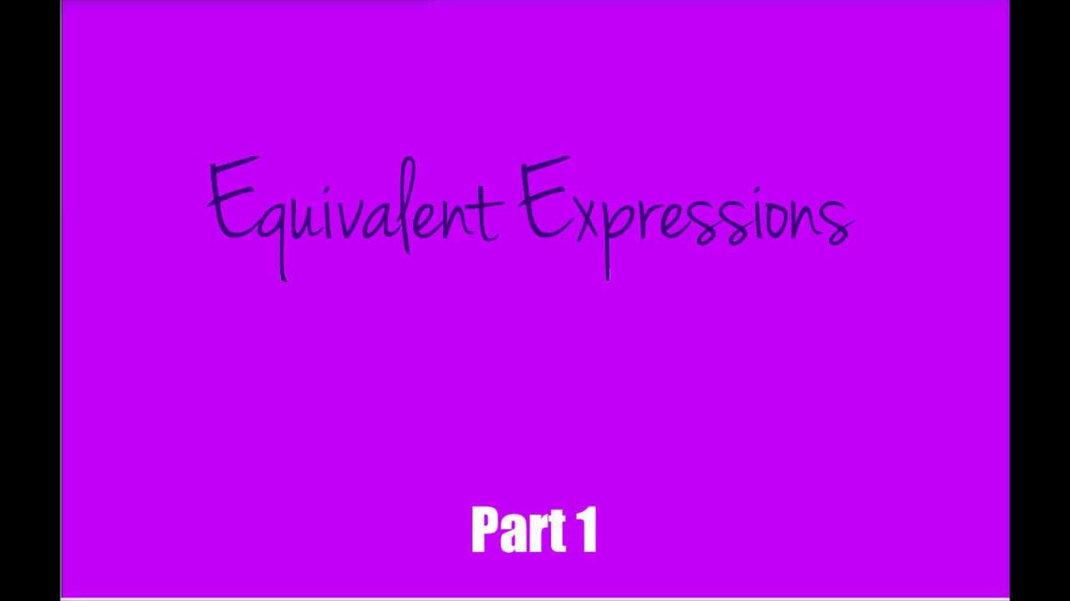 Math 8 Q3 NEW - Unit 7 Equivalent Expressions P1.mp4
