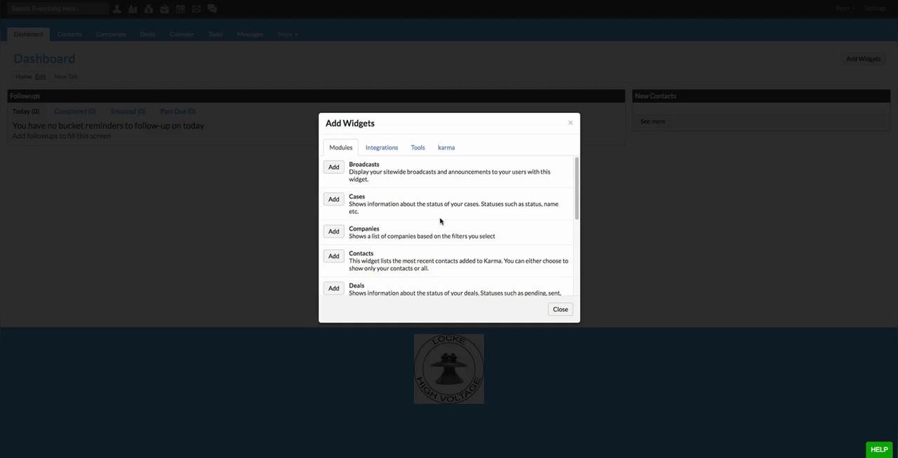 Add Widgets