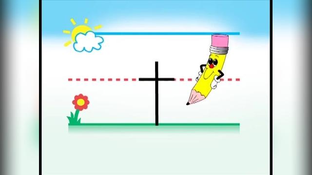 mr-pencil-letter t writing .mp4