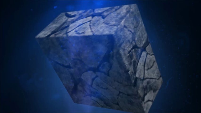 Make logo intro video in stone broken style