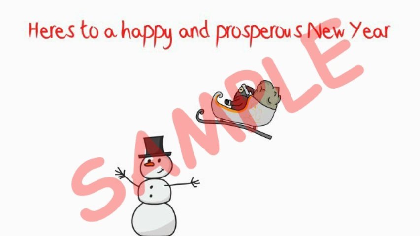 Create a Christmas greeting animation video