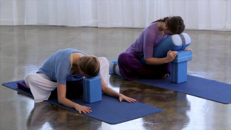 FORWARD FOLDING BOUND ANGLE - Restorative Yoga