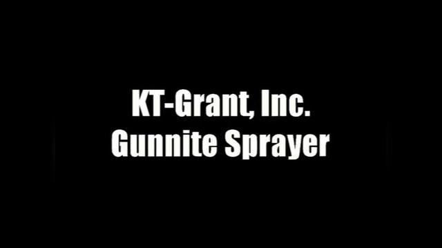 Gunnite sprayer-trough