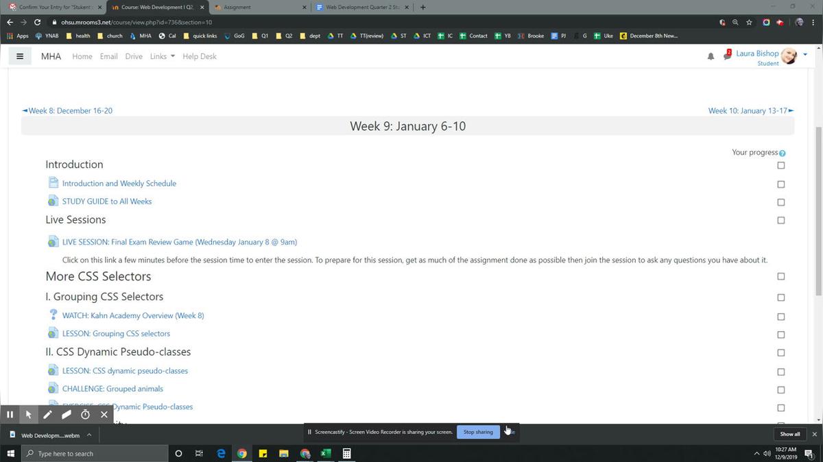 Web Development Kahn Academy Week 9 Q2