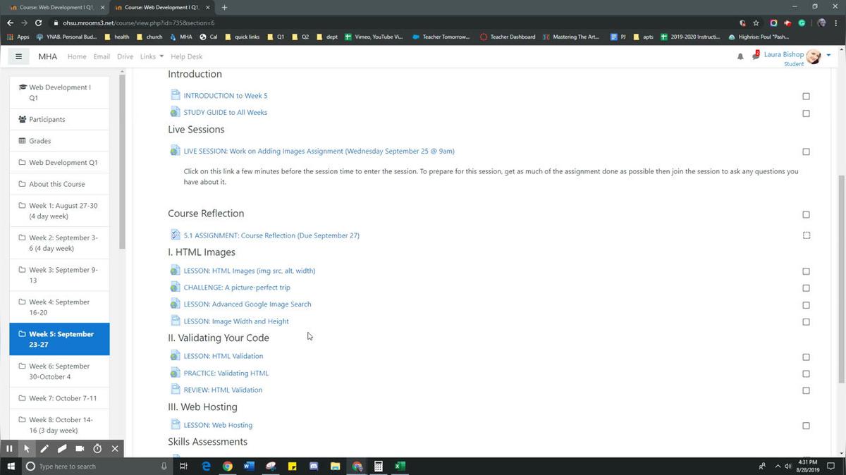 Web Development Kahn Academy Week 5
