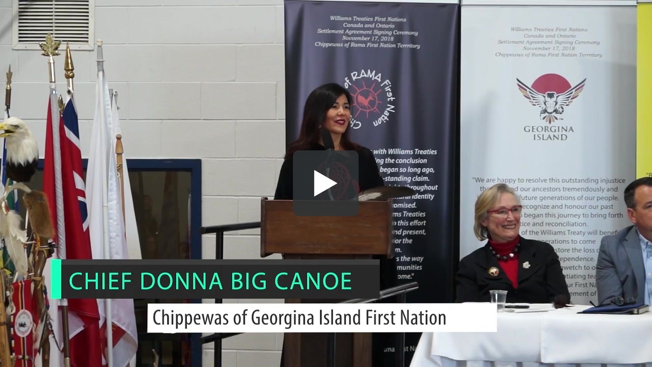 08 - Chief Donna Big Canoe, Chippewas of Georgina Island First Nation ...