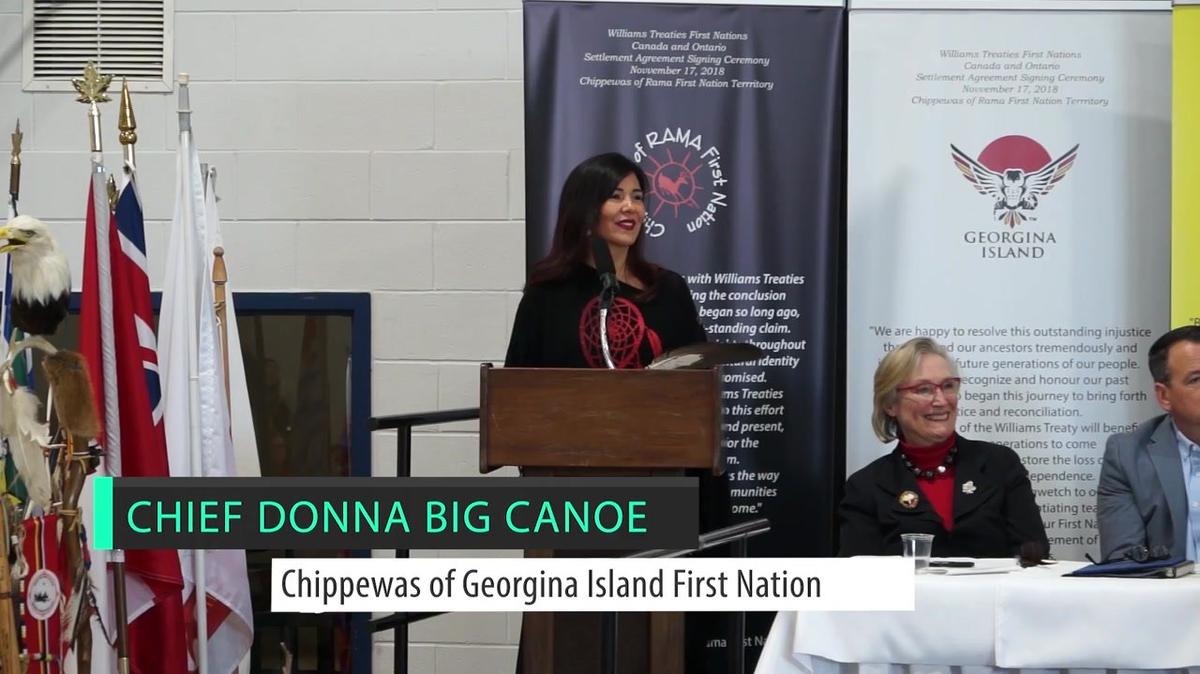 08 - Chief Donna Big Canoe, Chippewas of Georgina Island First Nation