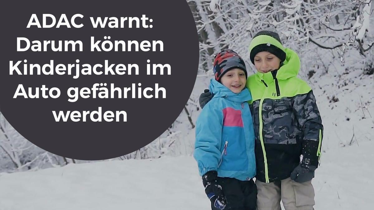 ADAC warnt Darum können Kinderjacken im Auto gefährlich werden