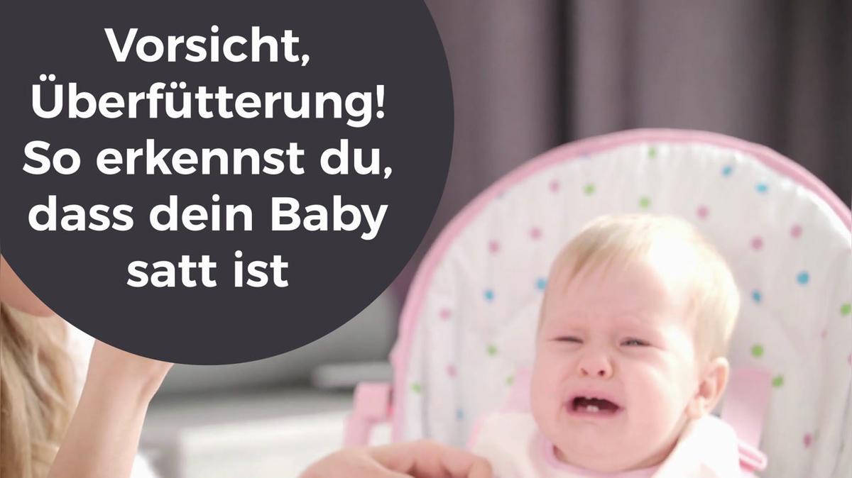 Vorsicht Überfütterung: So erkennst du, dass dein Baby satt ist