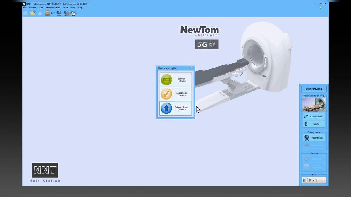 NewTom 5G XL 3D Positioning
