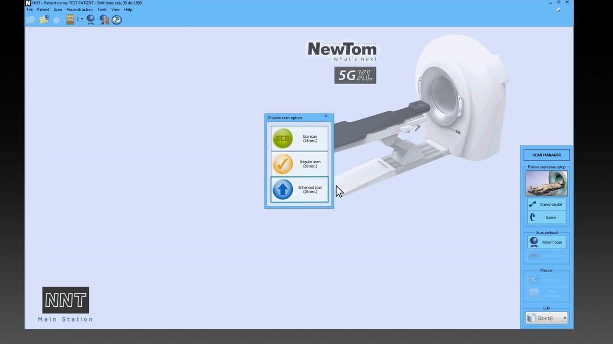 NewTom 5G XL 3D Positioning