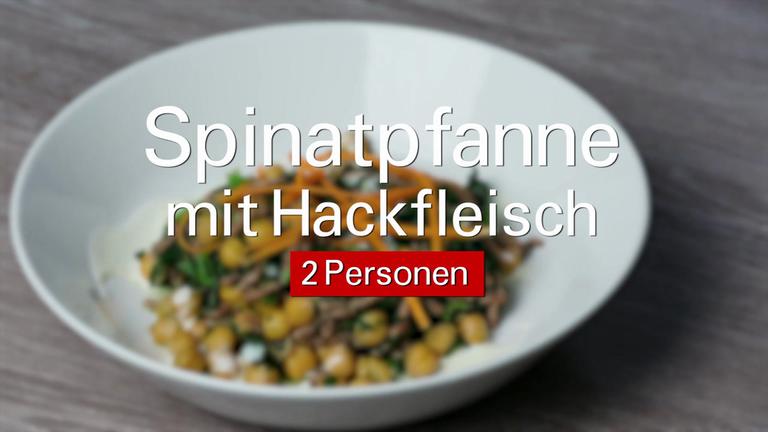 Spinatpfanne mit Hackfleisch