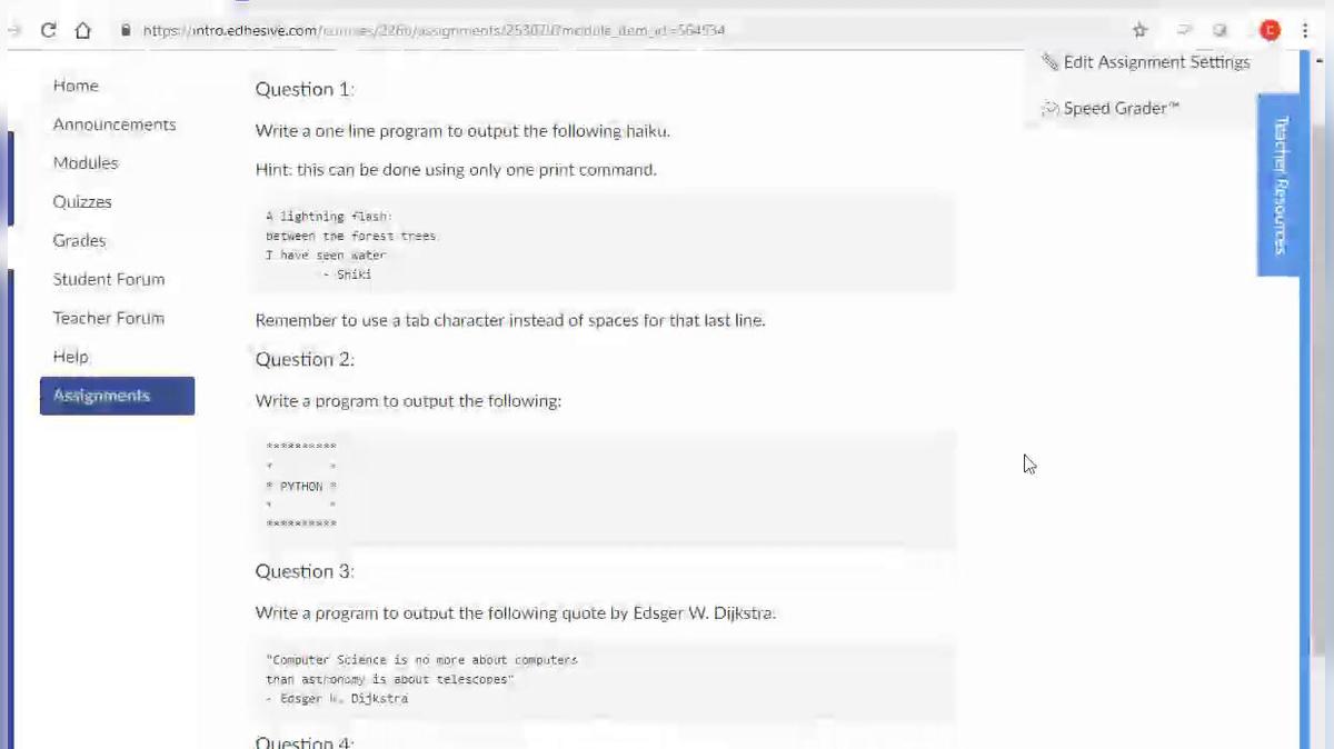 Computer Programming 1.6 Code Practice Question 1 Escape Characters Explanation.mp4
