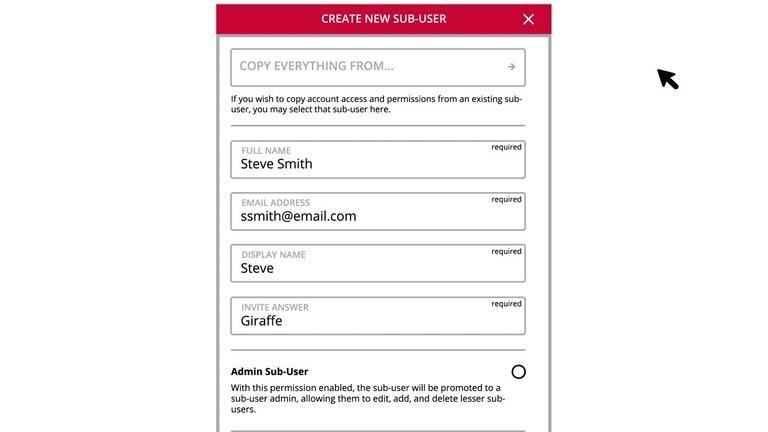 Sub-Users Overview