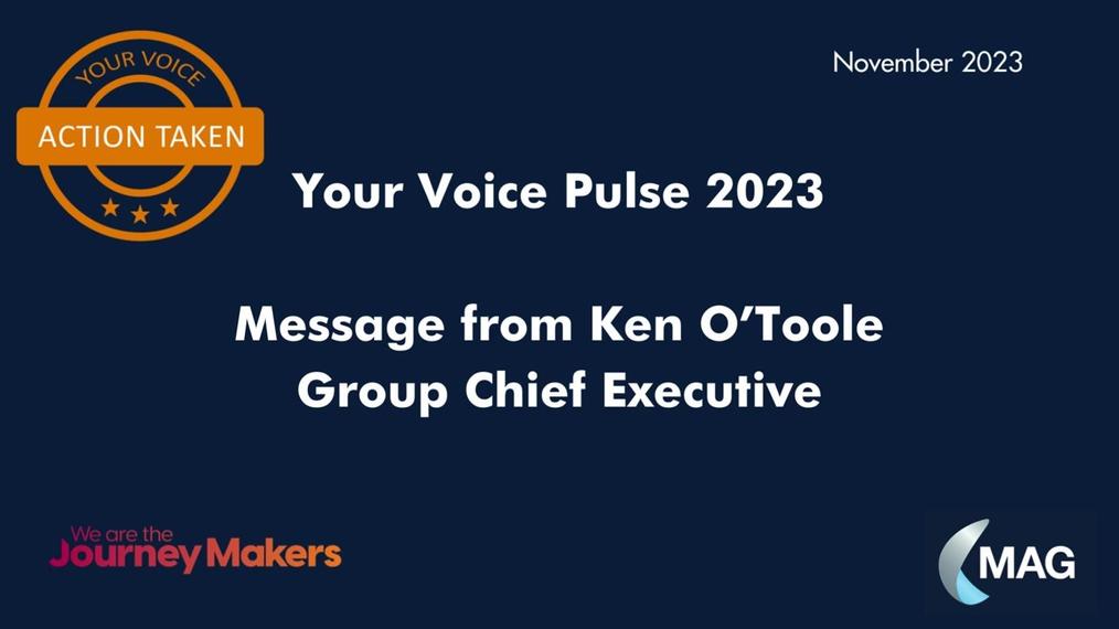 Your Voice Pulse - Message from Ken O'Toole