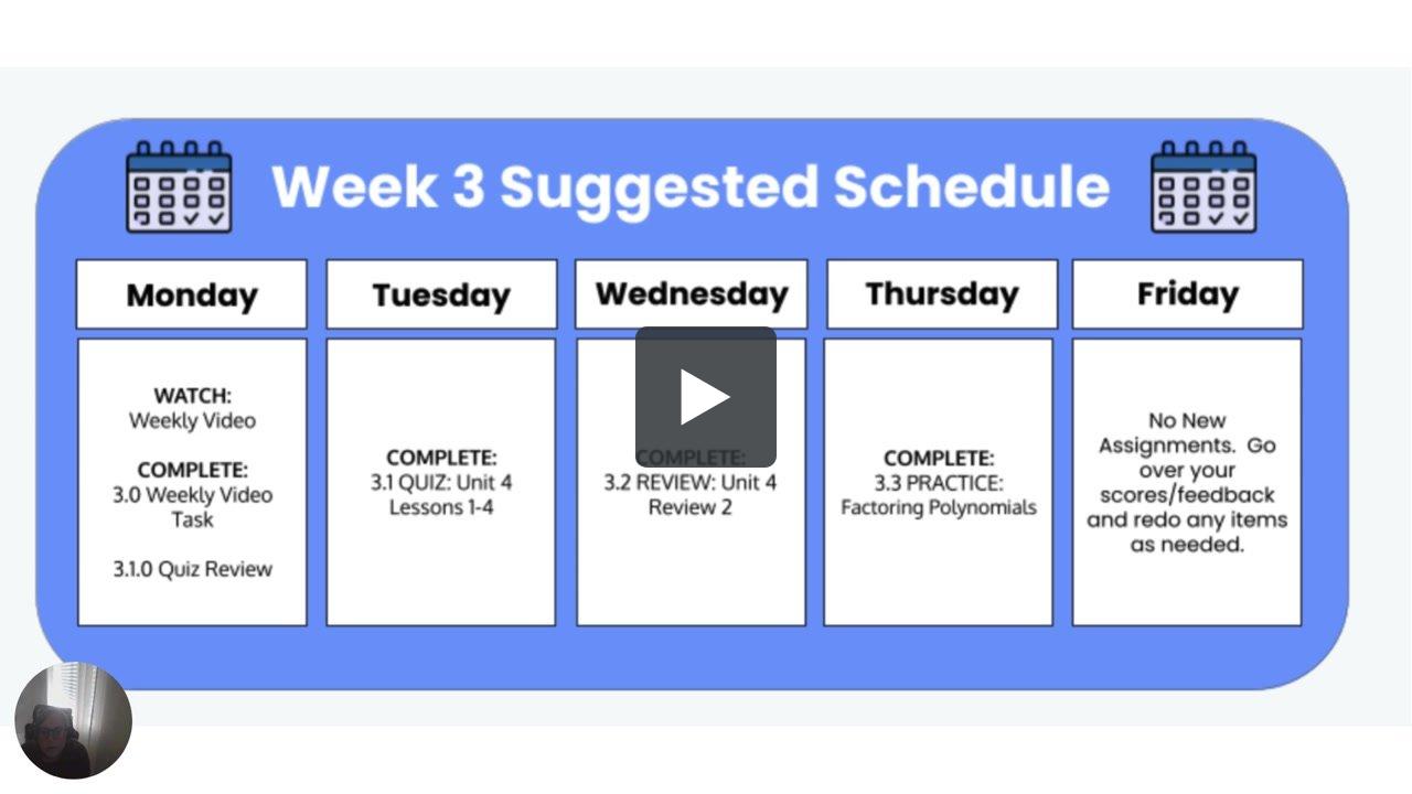 Math 3 Q2 Week 3 | Mountainheightsacademy