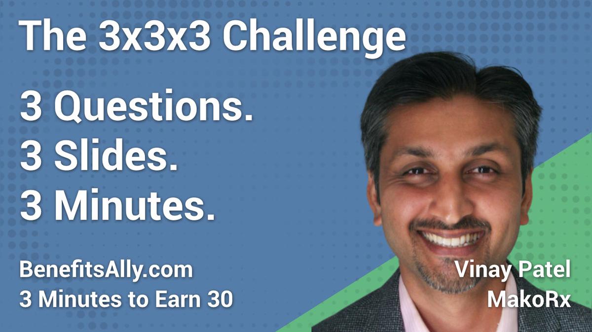 MakoRx - 3x3x3 Challenge with Vinay Patel