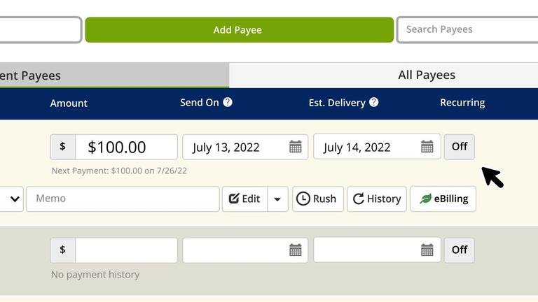Creating Multiple Payments