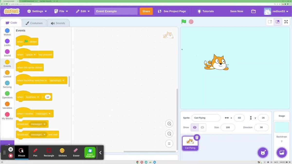 Event Example Video