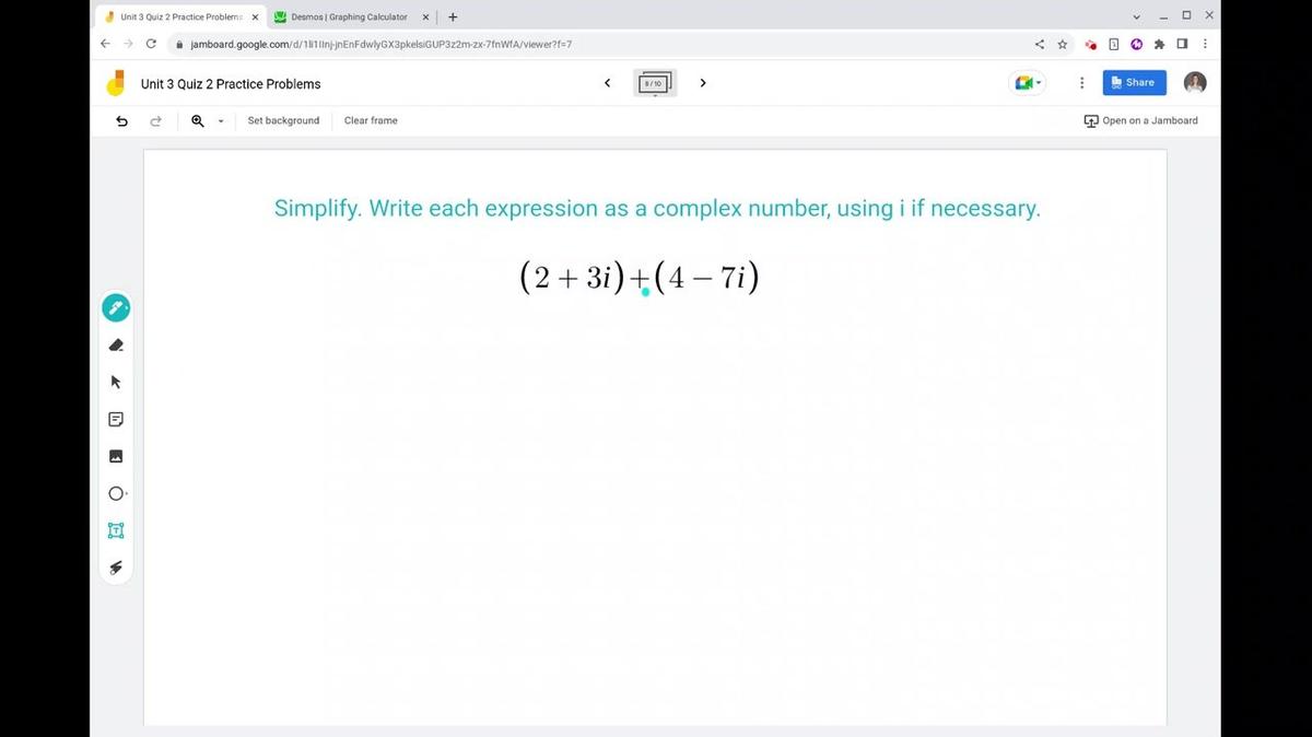 Unit 3 Quiz 2 Lesson 8 Practice 1