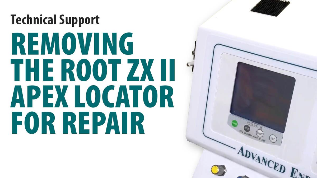 Removing the Root ZX II Apex Locator for repair [66-4024]