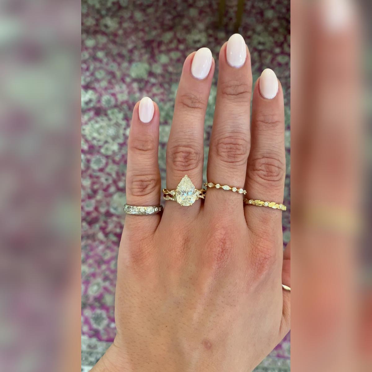 Shayla Pear Wedding Band Pairings