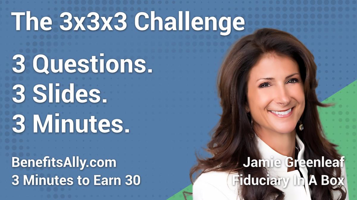 Fiduciary In A Box - 3x3x3 Challenge with Jamie Greenleaf