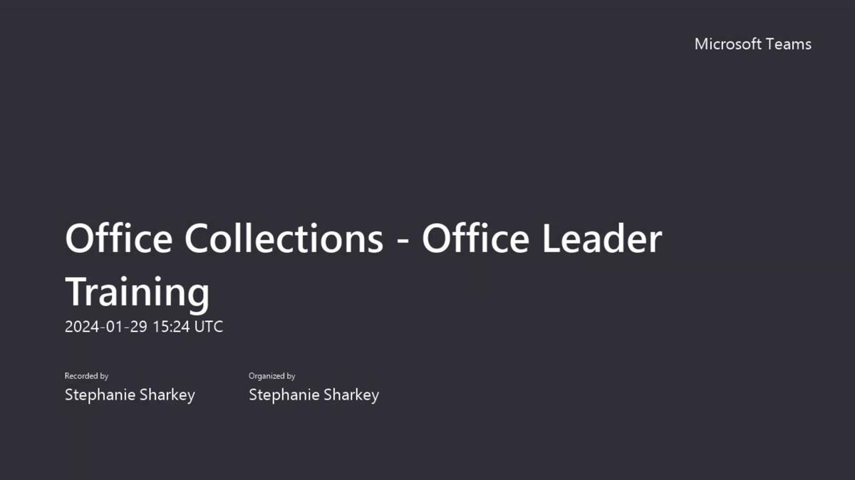 Office Leader Collections Reconciliation Training Recording -20240129_102353-Meeting Recording
