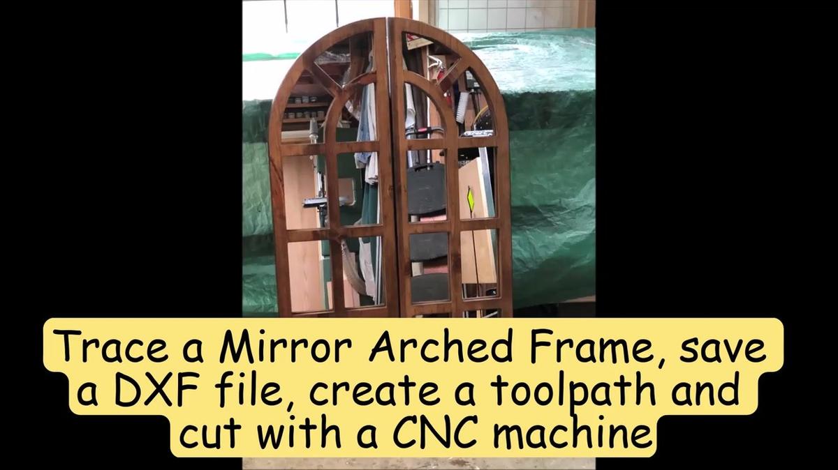 Digitizing a Mirror Decor Diagram and Cutting the Parts 1080 Wide