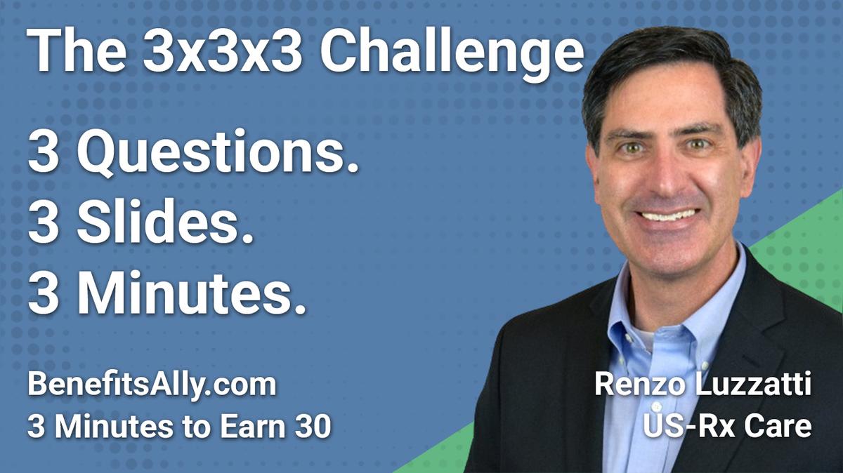 US-Rx Care - 3x3x3 Challenge with Renzo Luzzatti