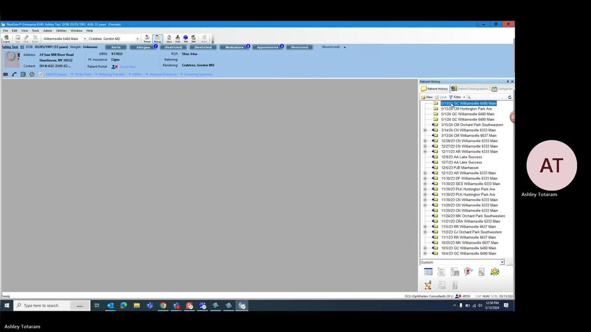 Linking an EHR Generated Encounter to an Appointment in Nextgen, Practice Management