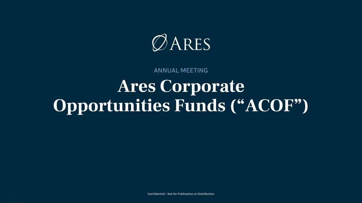 Ares Private Equity Annual Meeting (ACOF) 2024