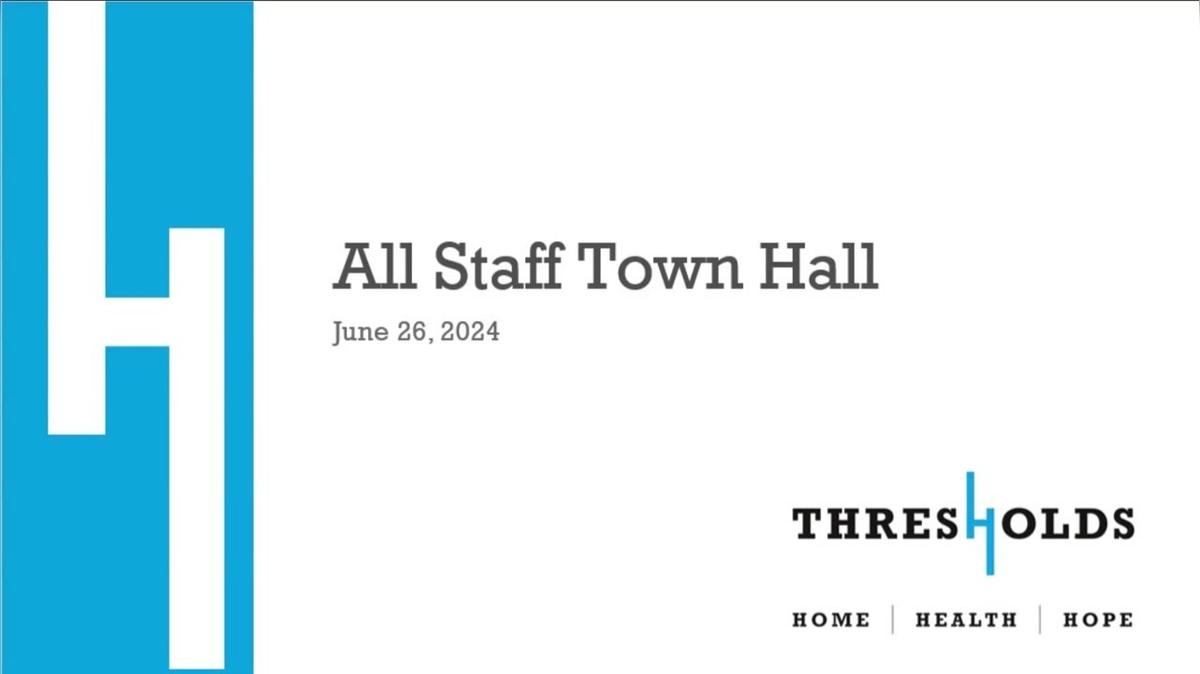 Thresholds June 2024 Town Hall