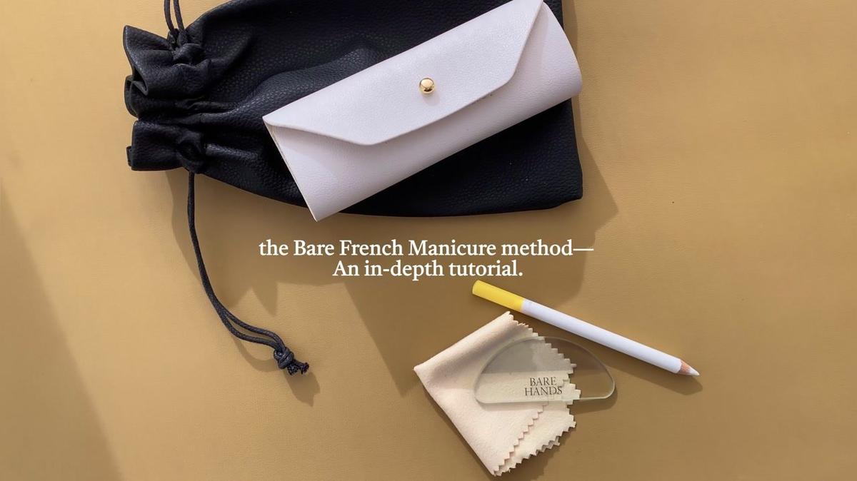 The Bare French Manicure step by step
