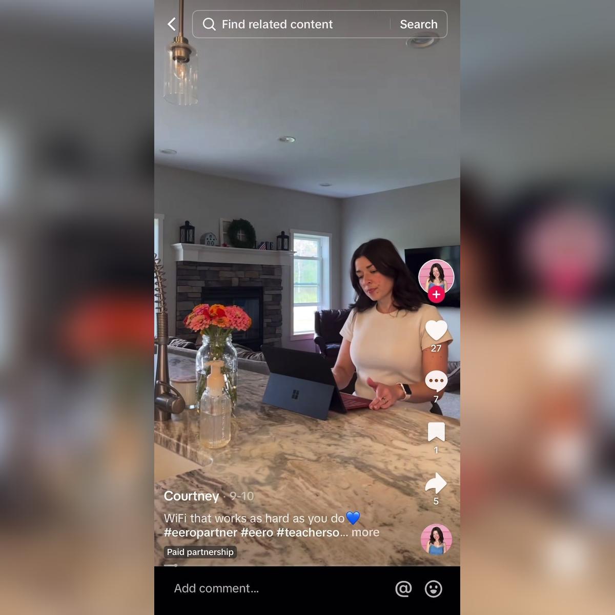 eero x Courtney Elliot TikTok