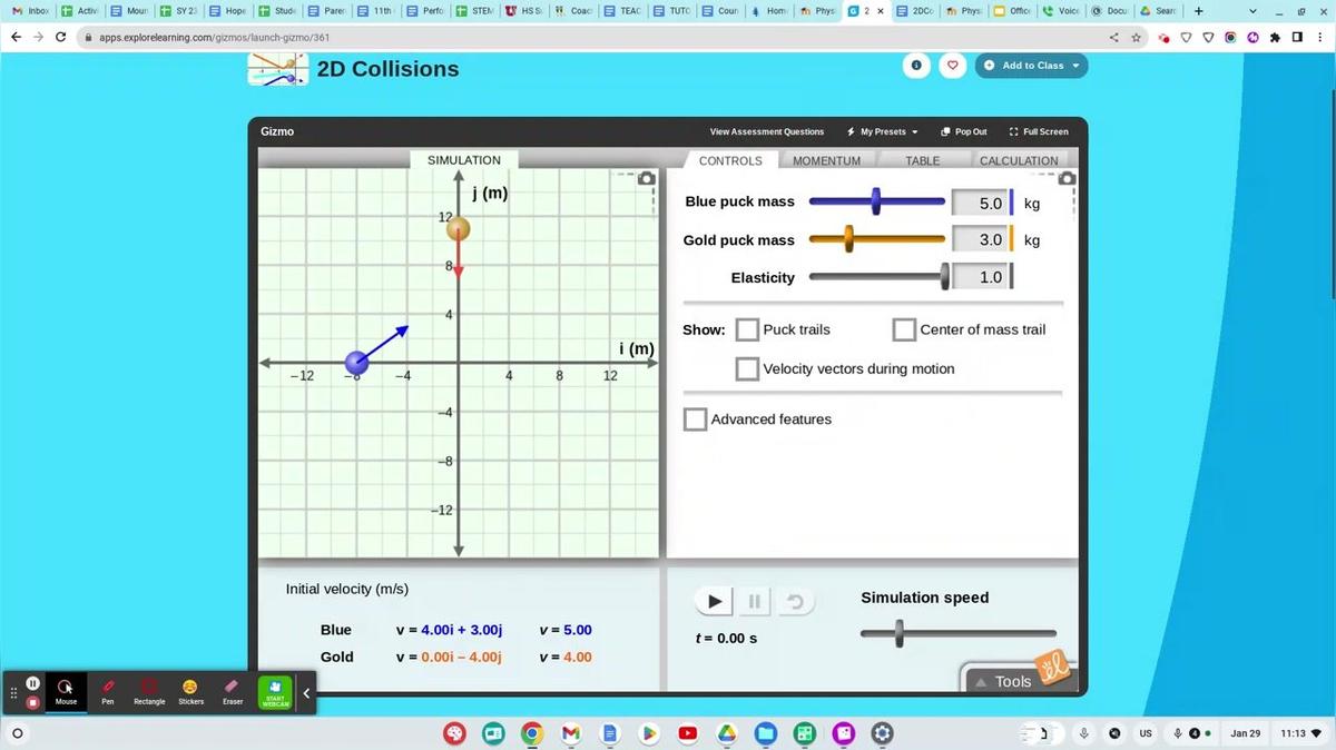 Physics Q2_ 2D Collions