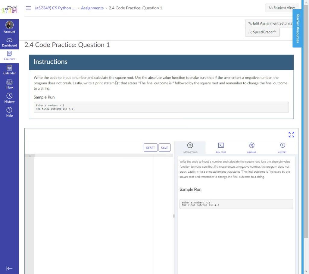 2.4 Code Practice Question 1