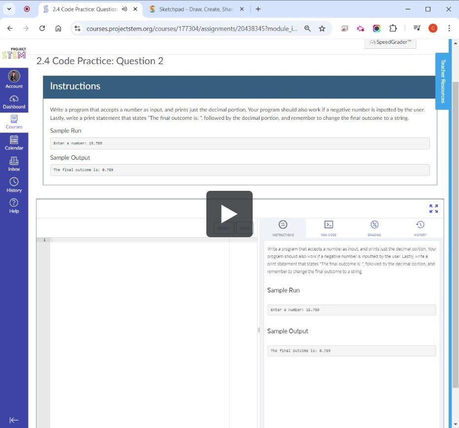 2.4 Code Practice Question 2 | Mountainheightsacademy