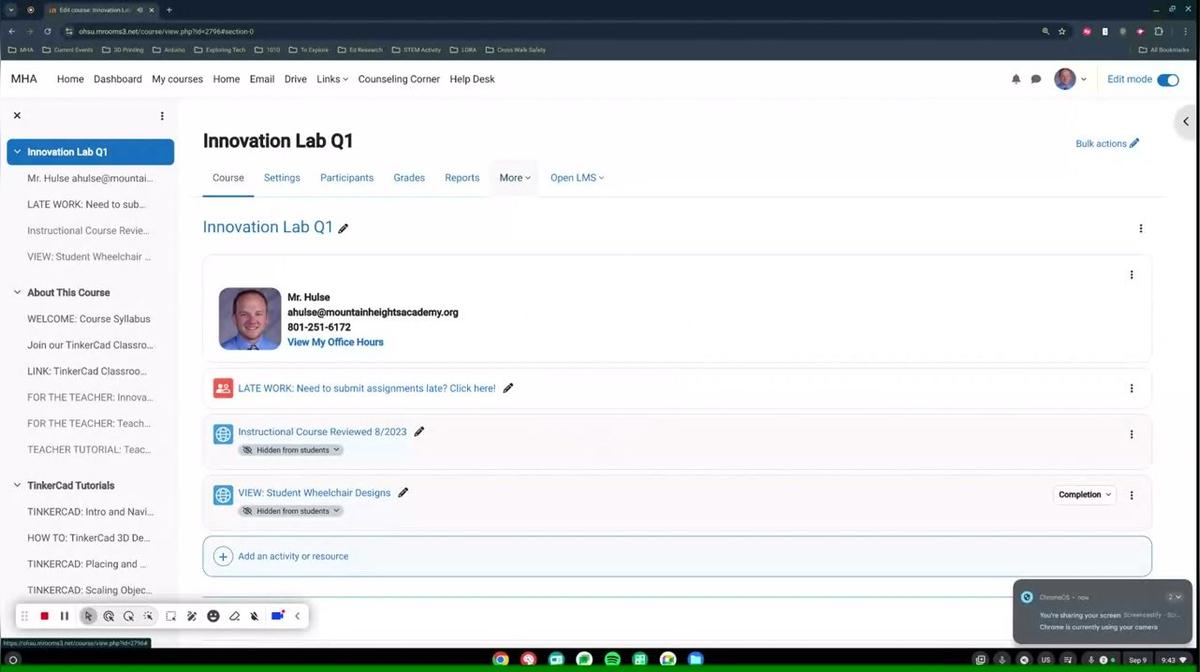 Innovation Lab - Weekly Overview
