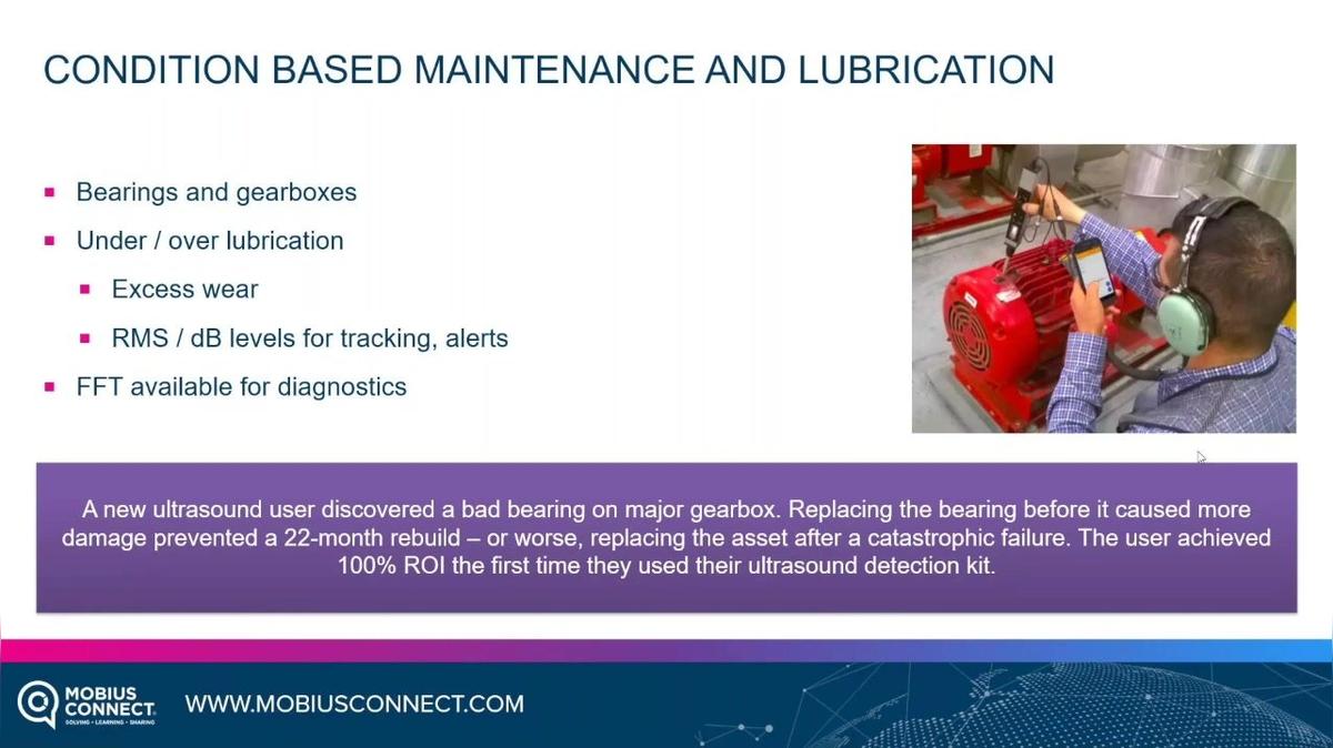 CBM_WOW13_Bearing Precision Lubrication and CBM using Vibration Monitoring and Ultrasound Detection, Peter Eitnier and Benjamin Fried
