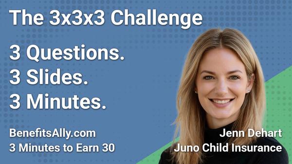 Juno Child Insurance - 3x3x3 Challenge with Jenn Dehart