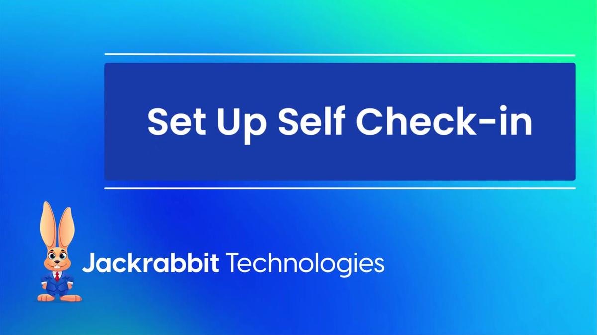 Set Up Self Check-in