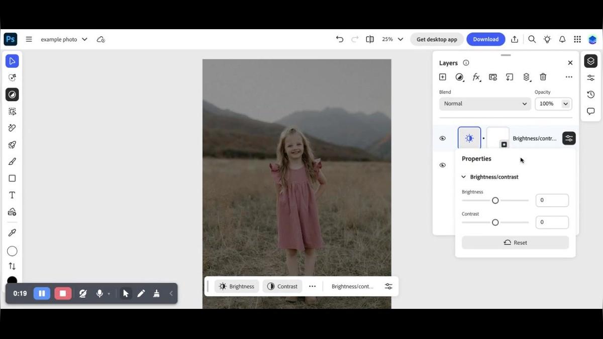 Photoshop on the Web: Brightness and Contrast